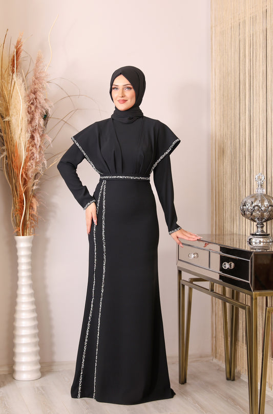 Iman Flair Dress in Black