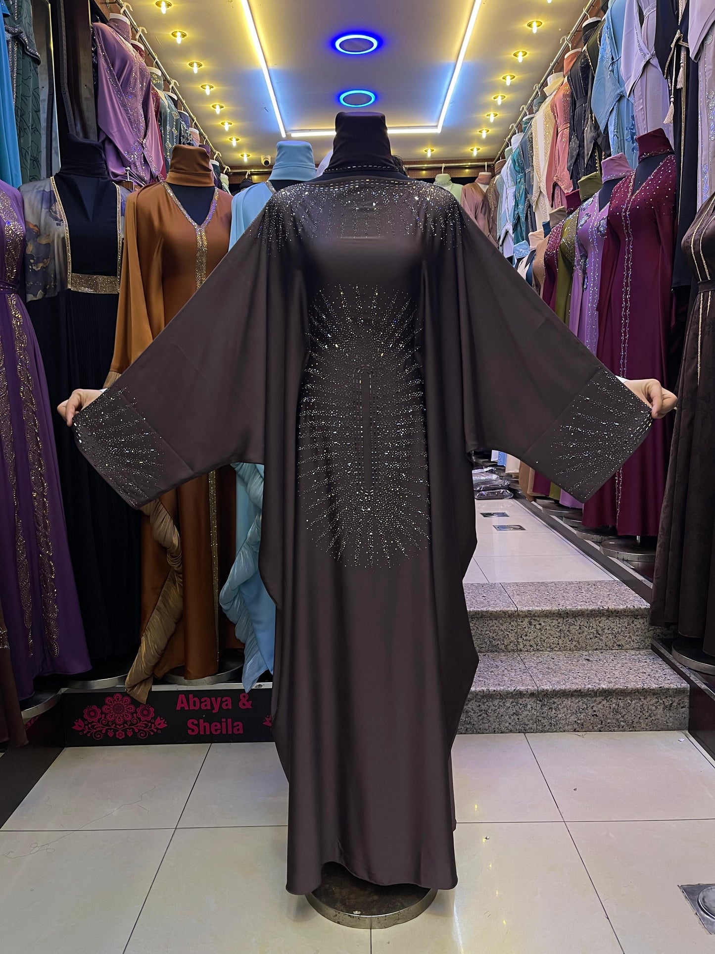Raufah Abaya in Brown