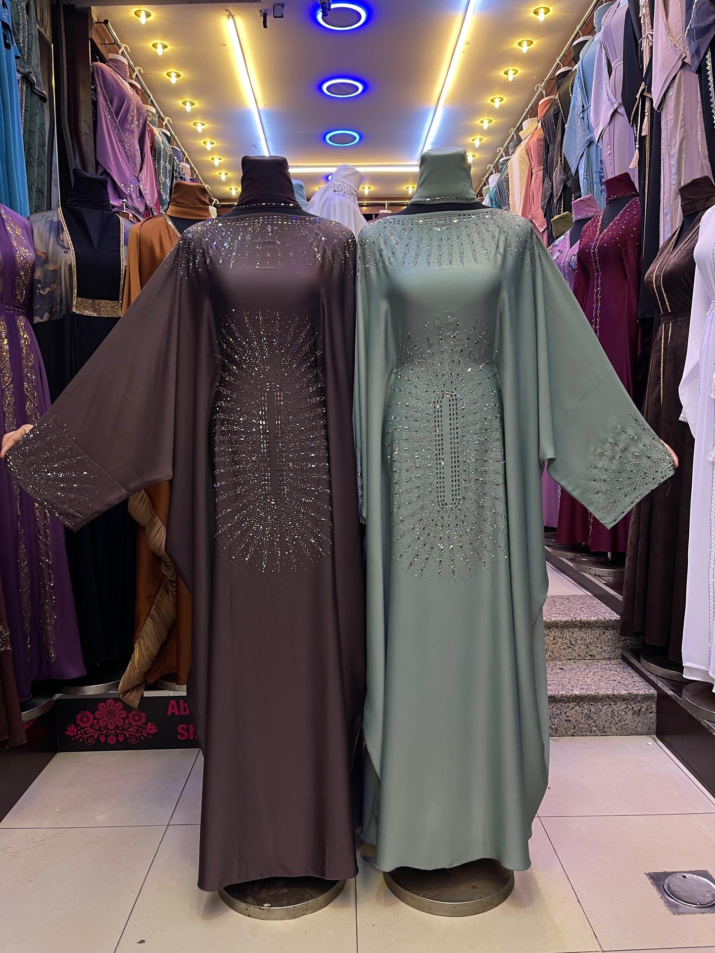 Raufah Abaya in Green