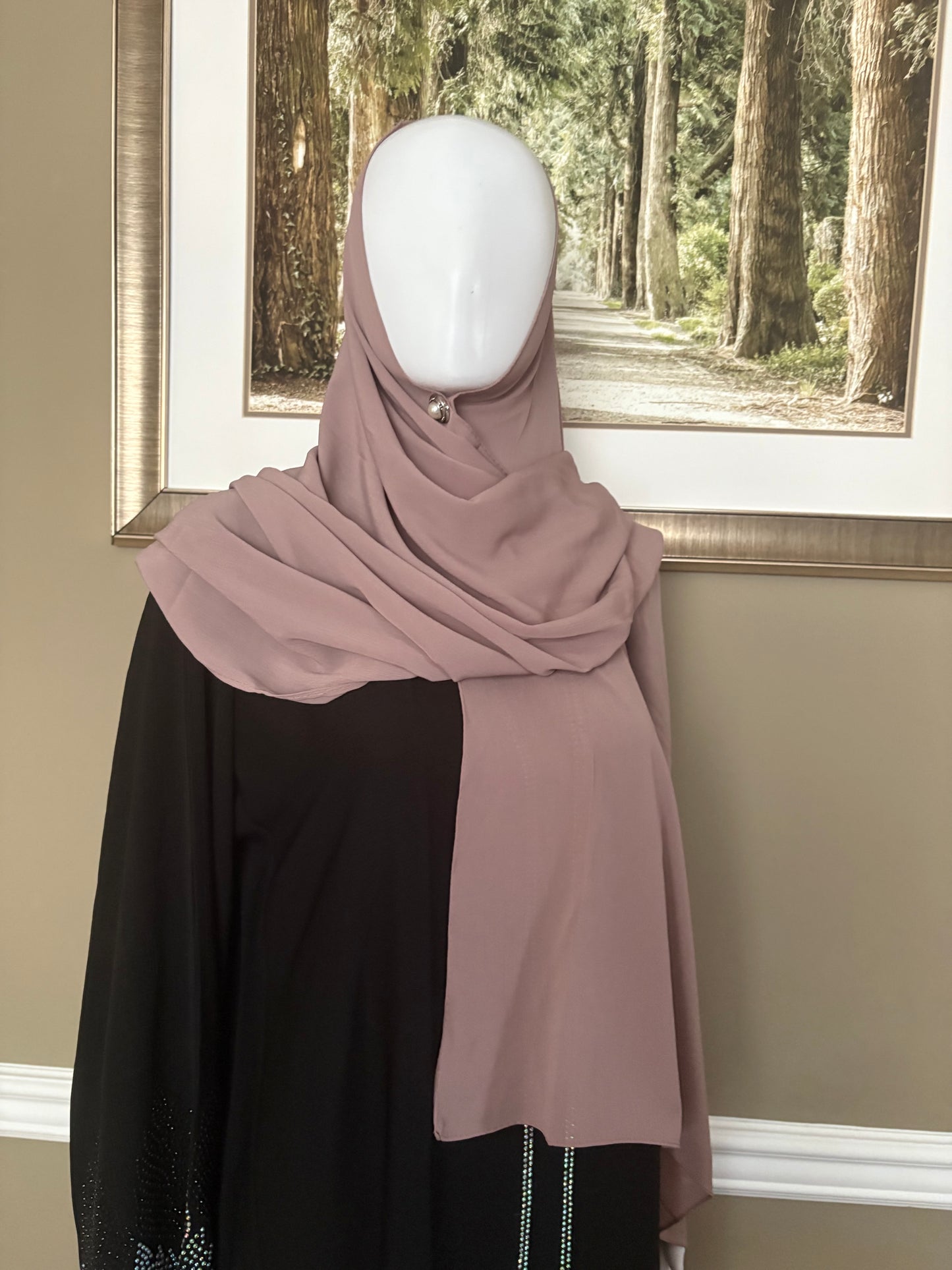 Huda Brown Chiffon