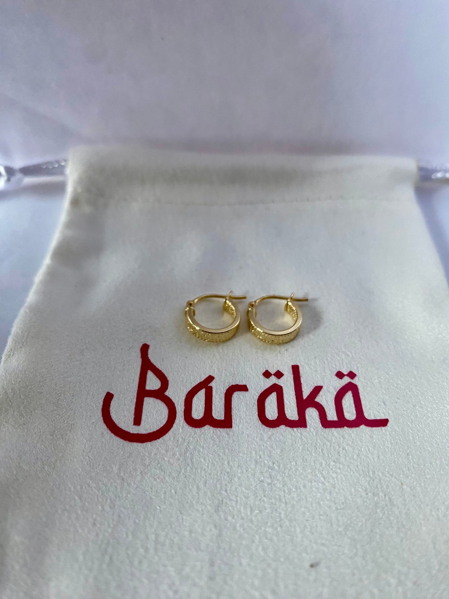 Lily 18 karat pure gold earrings