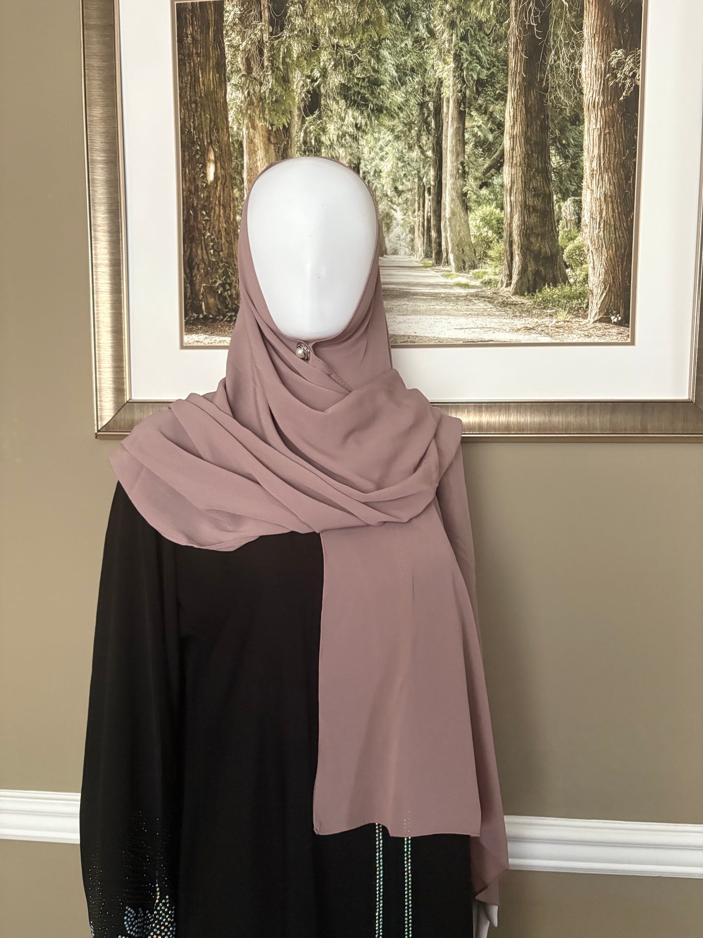 Huda Brown Chiffon