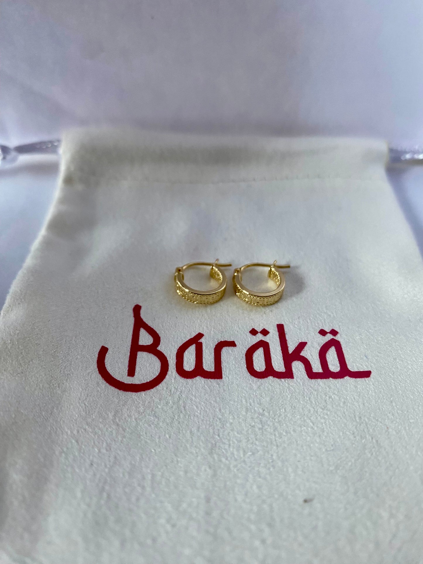 Lily 18 karat pure gold earrings