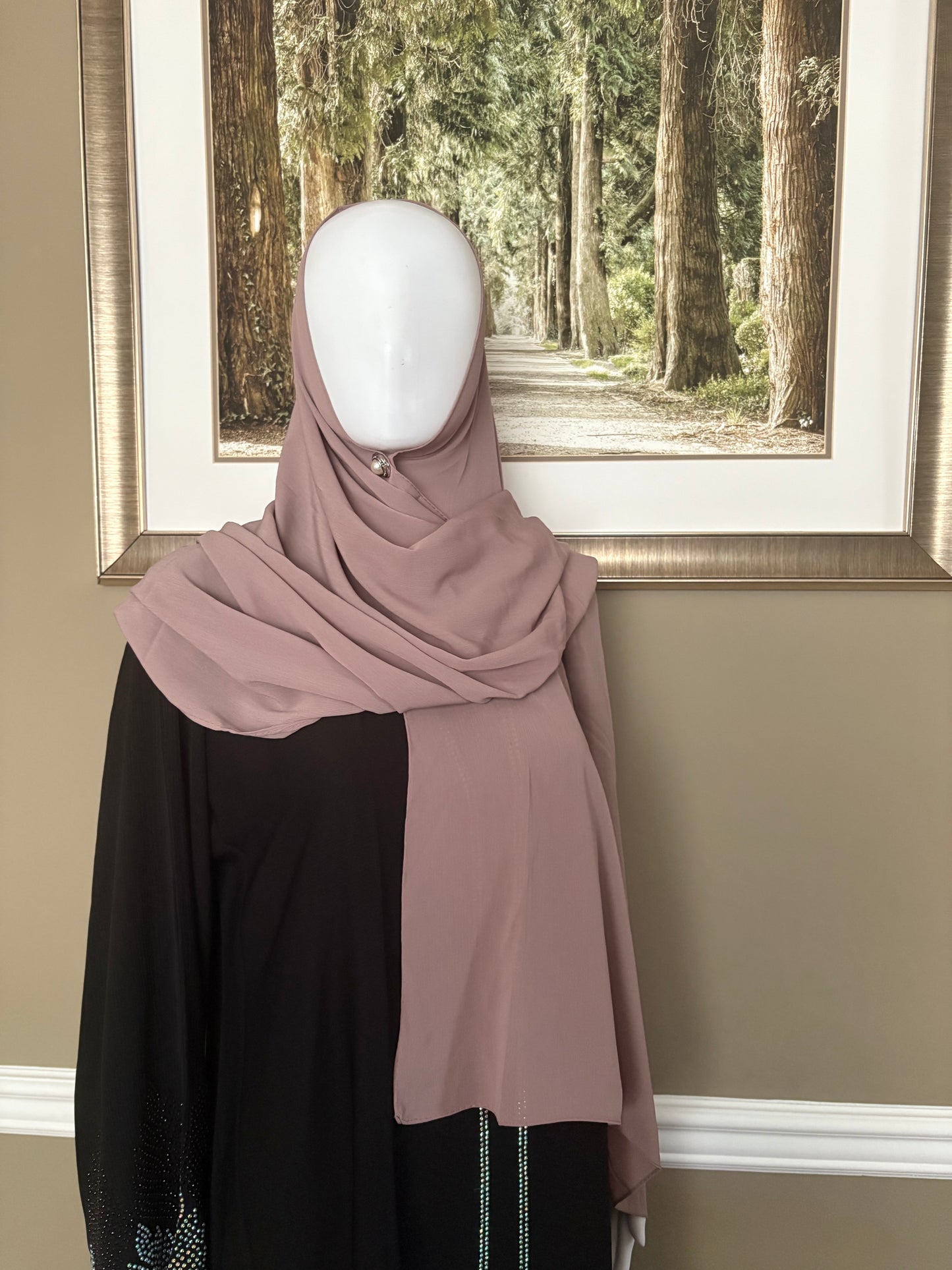 Huda Brown Chiffon