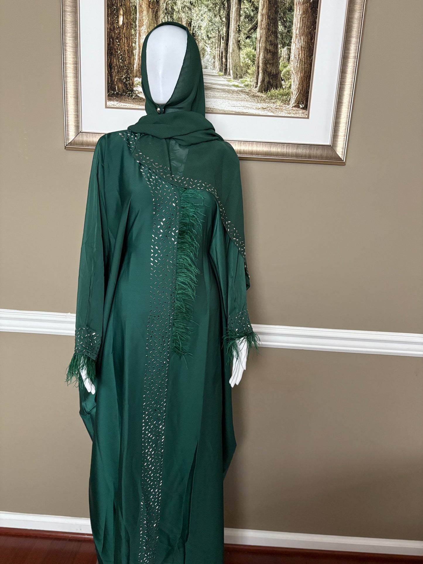 Farzana Abaya in Green