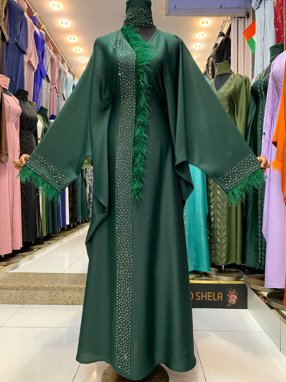 Farzana Abaya in Green
