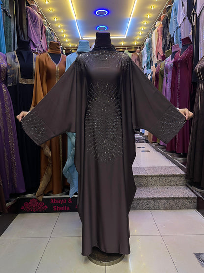 Raufah Abaya in Brown