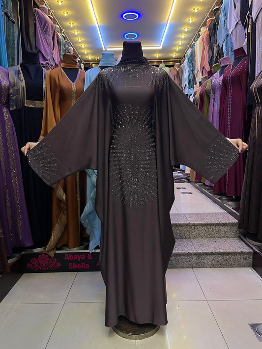 Raufah Abaya in Brown