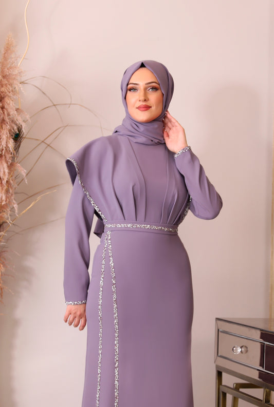 Iman Flair Dress in Lilac