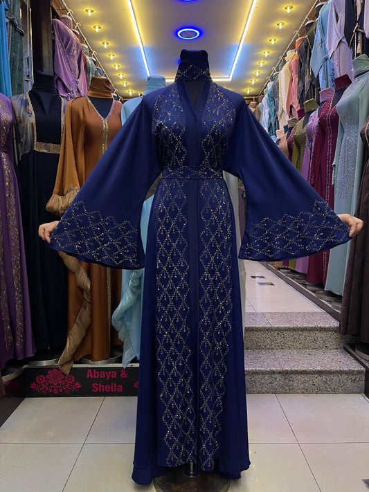 Dina Abaya in Navy Blue