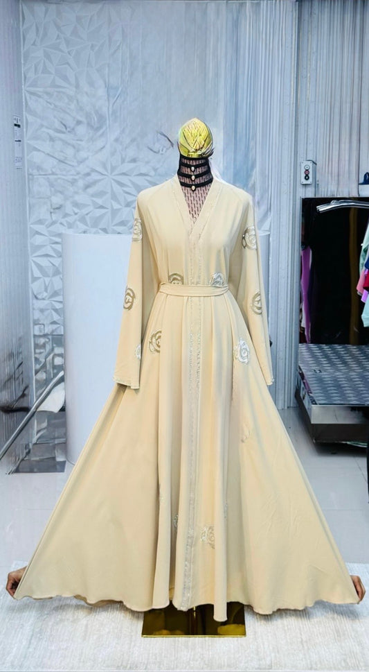 Adiva Abaya in Beige