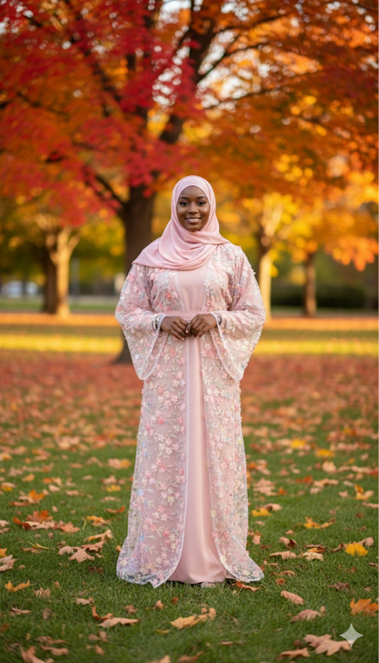 Rahma Abaya in Pink
