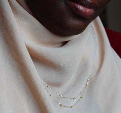 Daisy 18 karat pure gold necklace