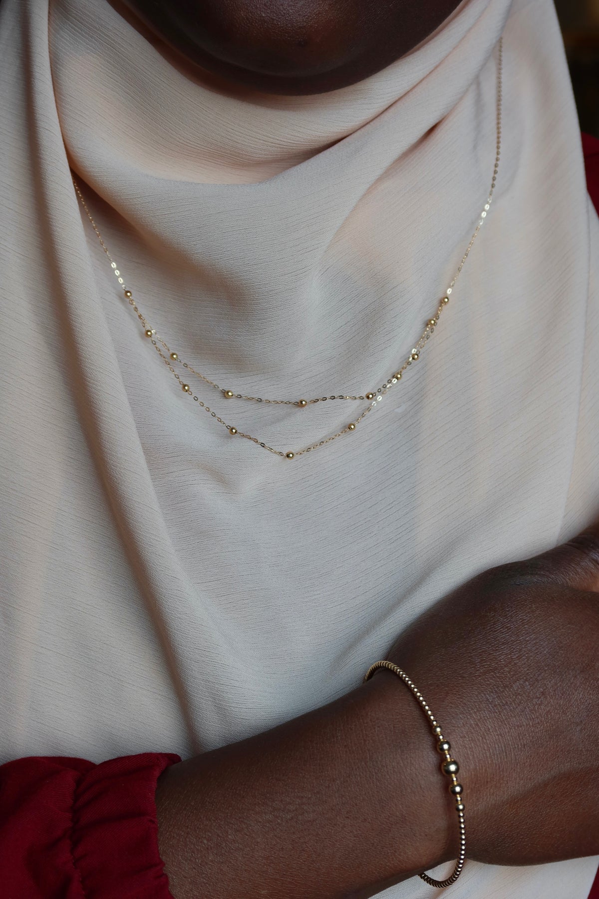 Daisy 18 karat pure gold necklace