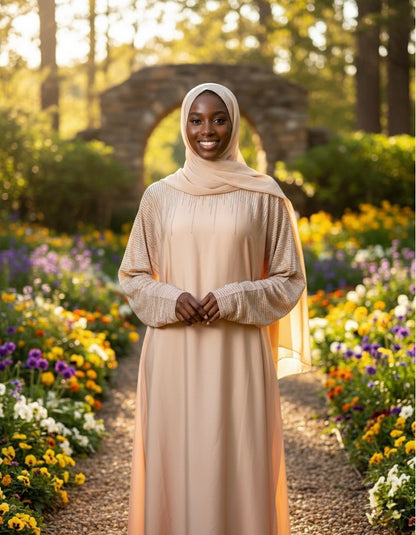 Farya Abaya in Beige