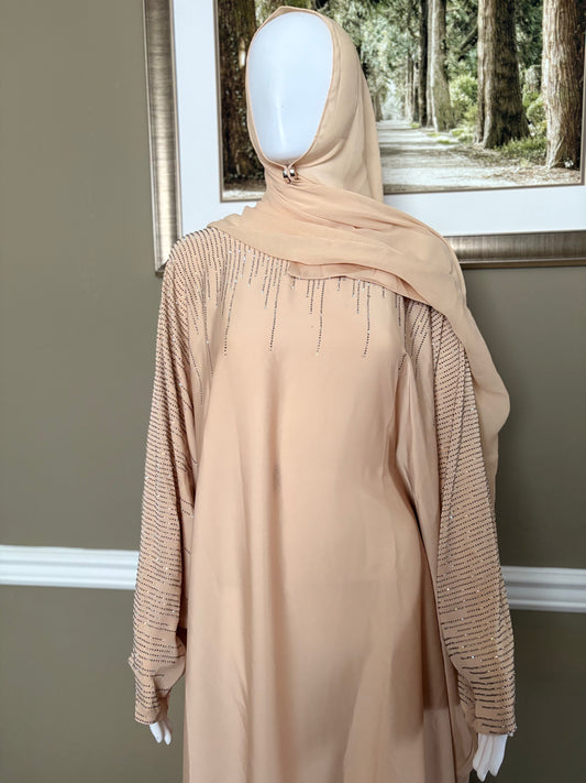 Farya Abaya in Beige