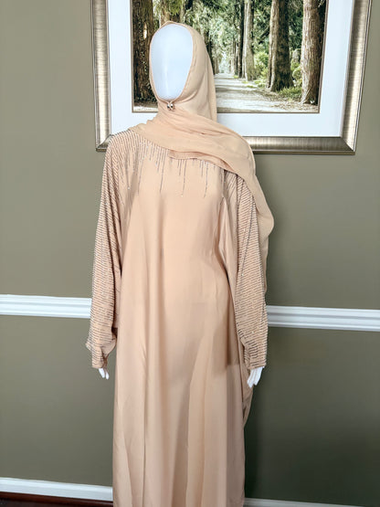 Farya Abaya in Beige