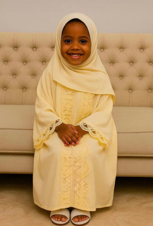 Fatima Princess Abaya in Yellow