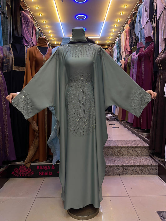 Raufah Abaya in Green