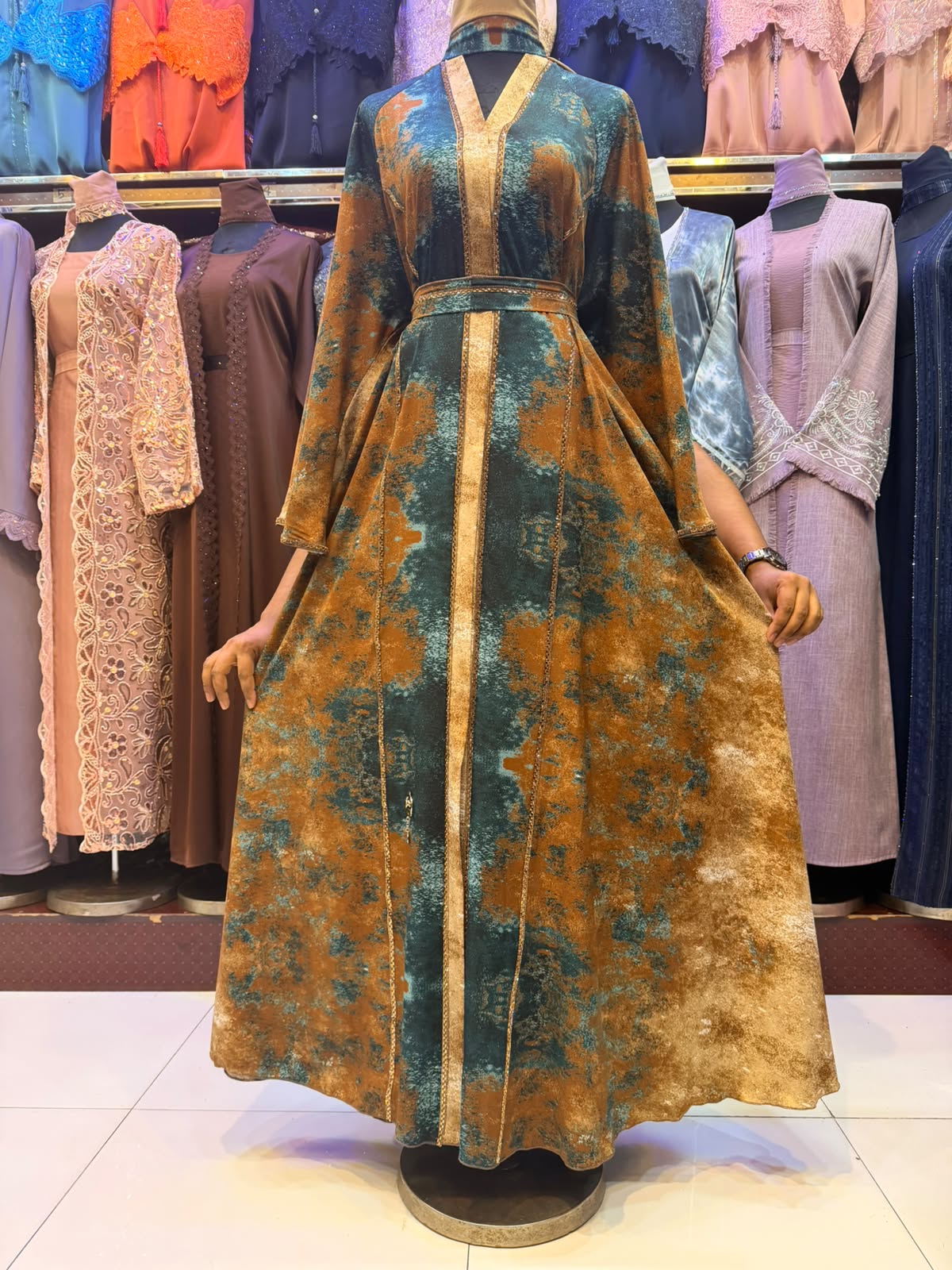 Khareef in Teal & Brown