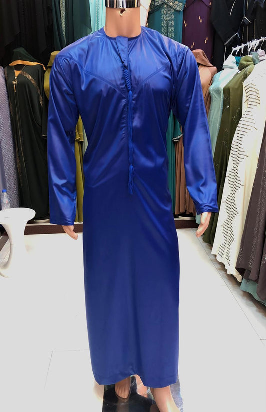 Saleem Emirati Thobe in Royal Blue