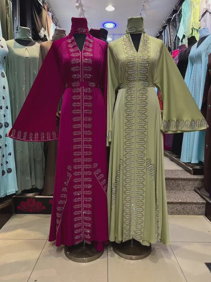 Baseema Abaya in Pink