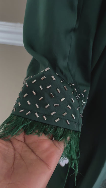 Farzana Abaya in Green